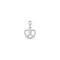 Pretzel Silver Charm