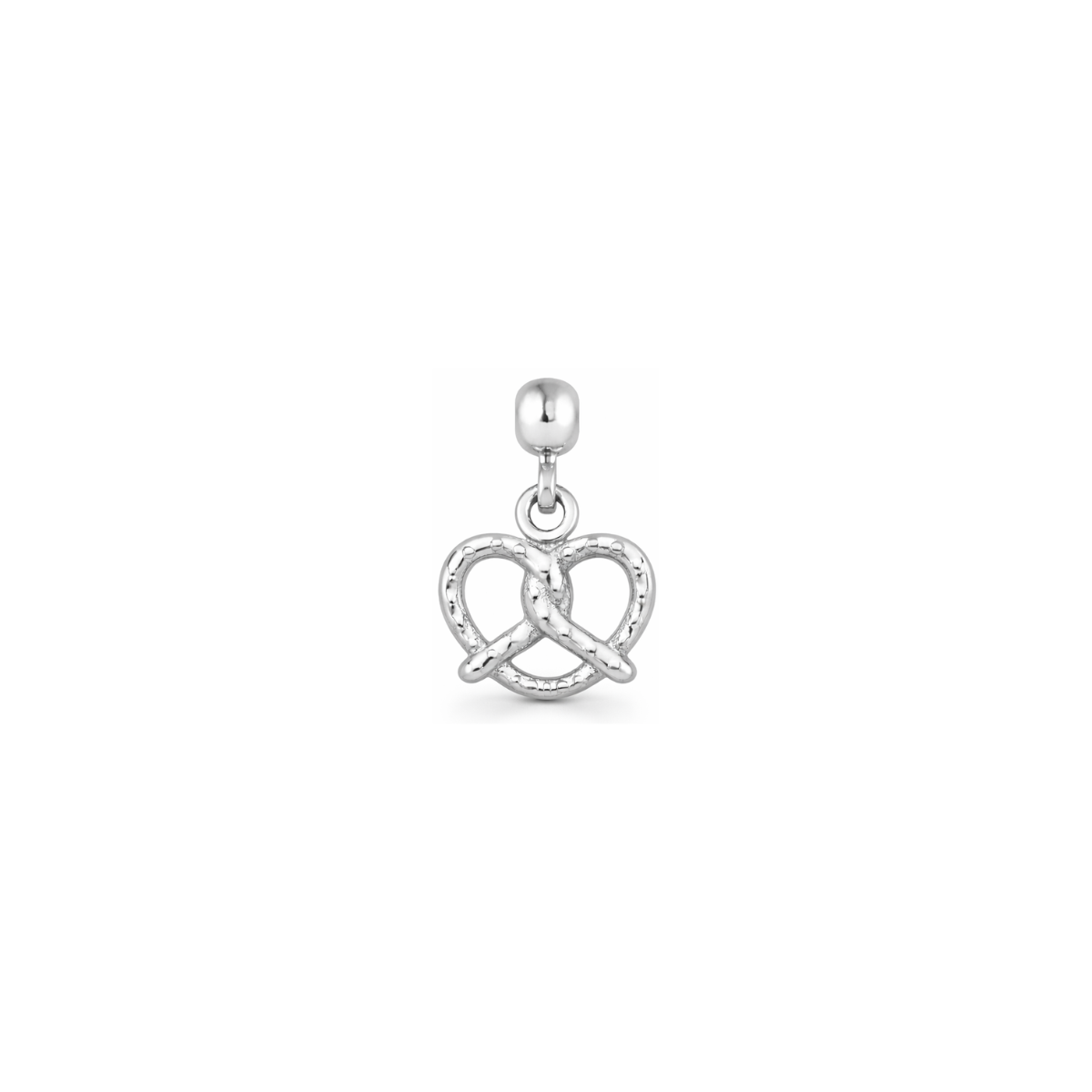 Pretzel Silver Charm