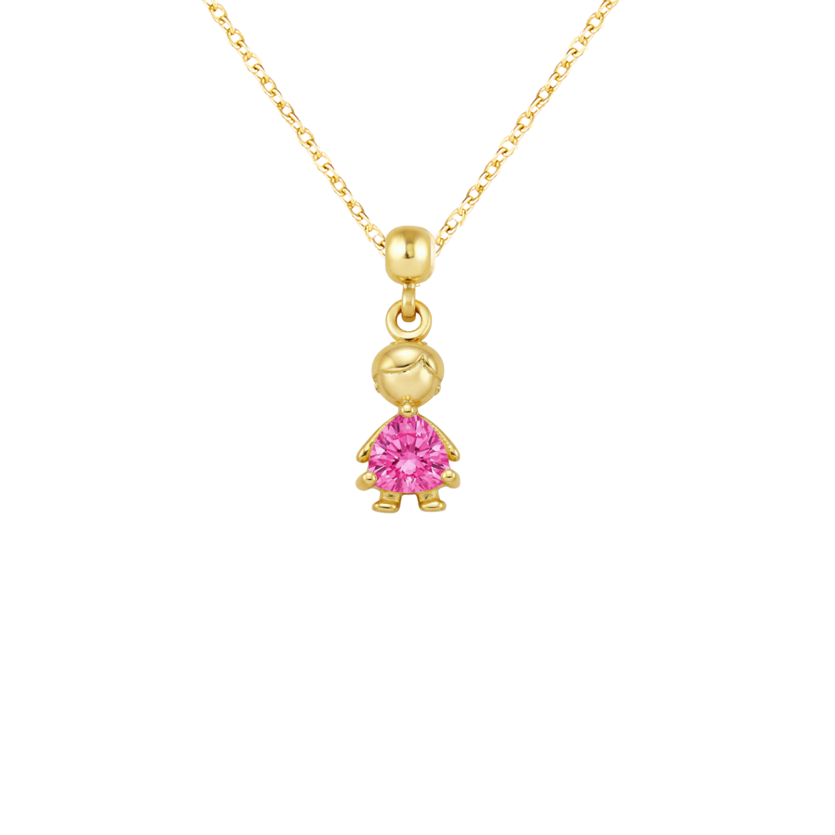 Boy Birthstone Gold Plated Charm