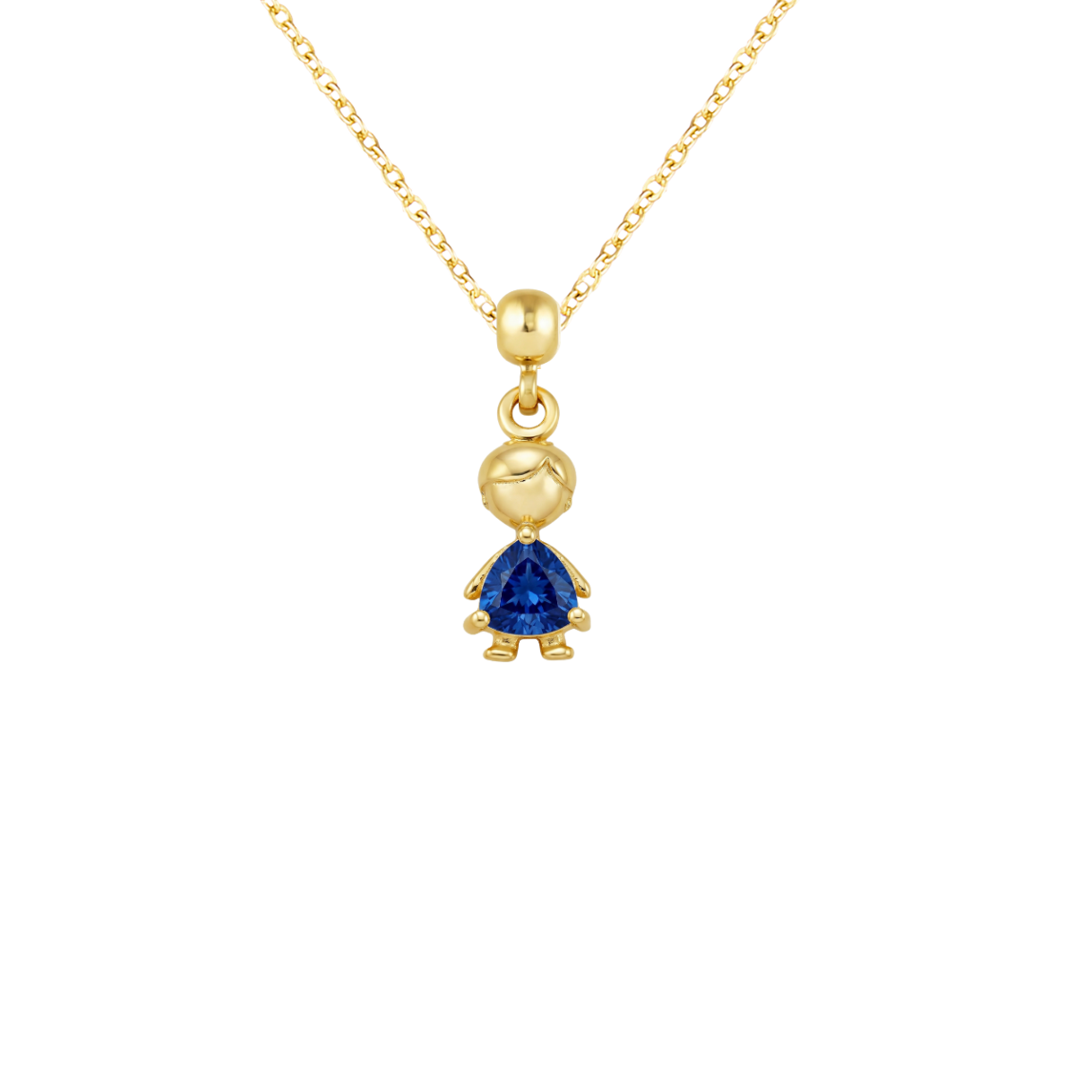 Boy Birthstone Gold Plated Charm