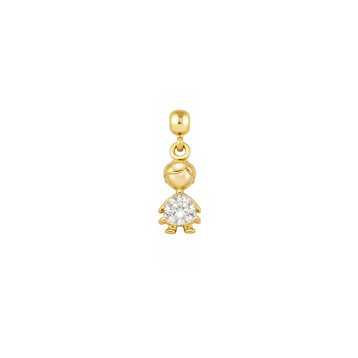 Boy Birthstone Gold Plated Charm
