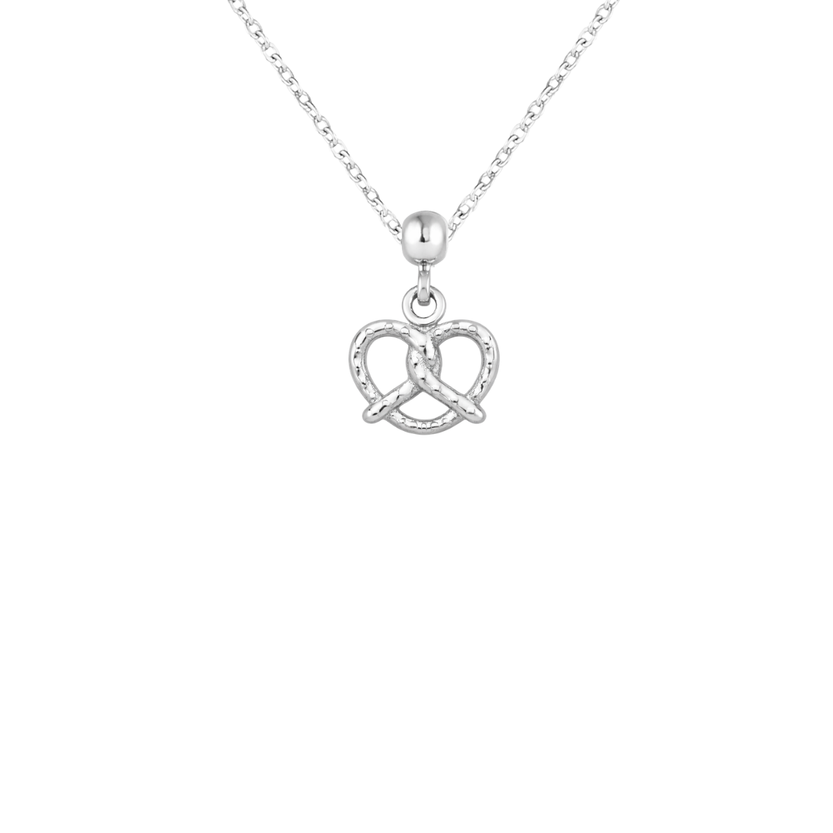 Pretzel Silver Charm