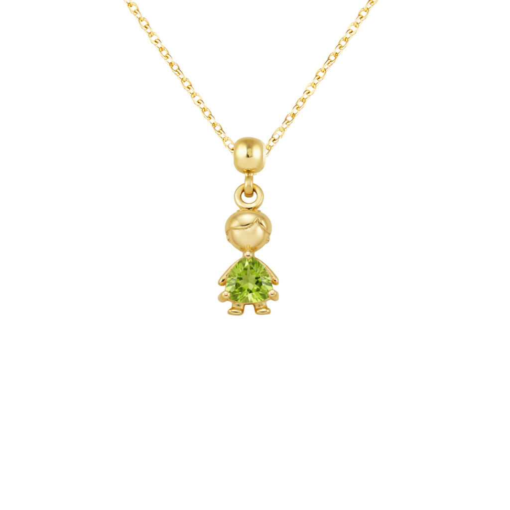 Boy Birthstone Gold Plated Charm