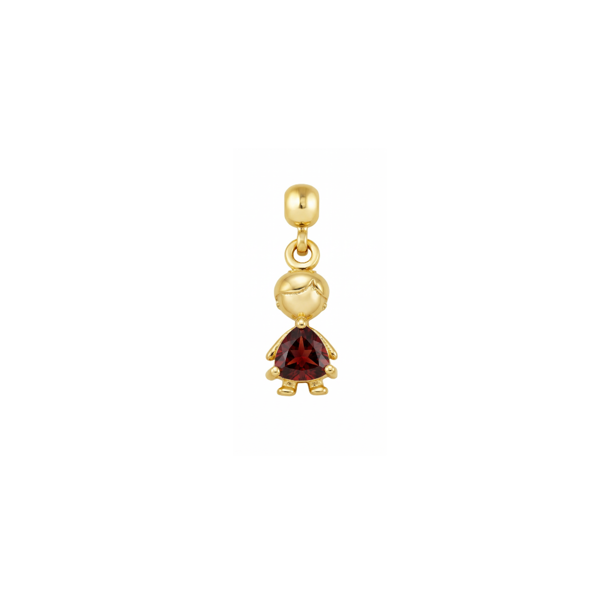 Boy Birthstone Gold Plated Charm