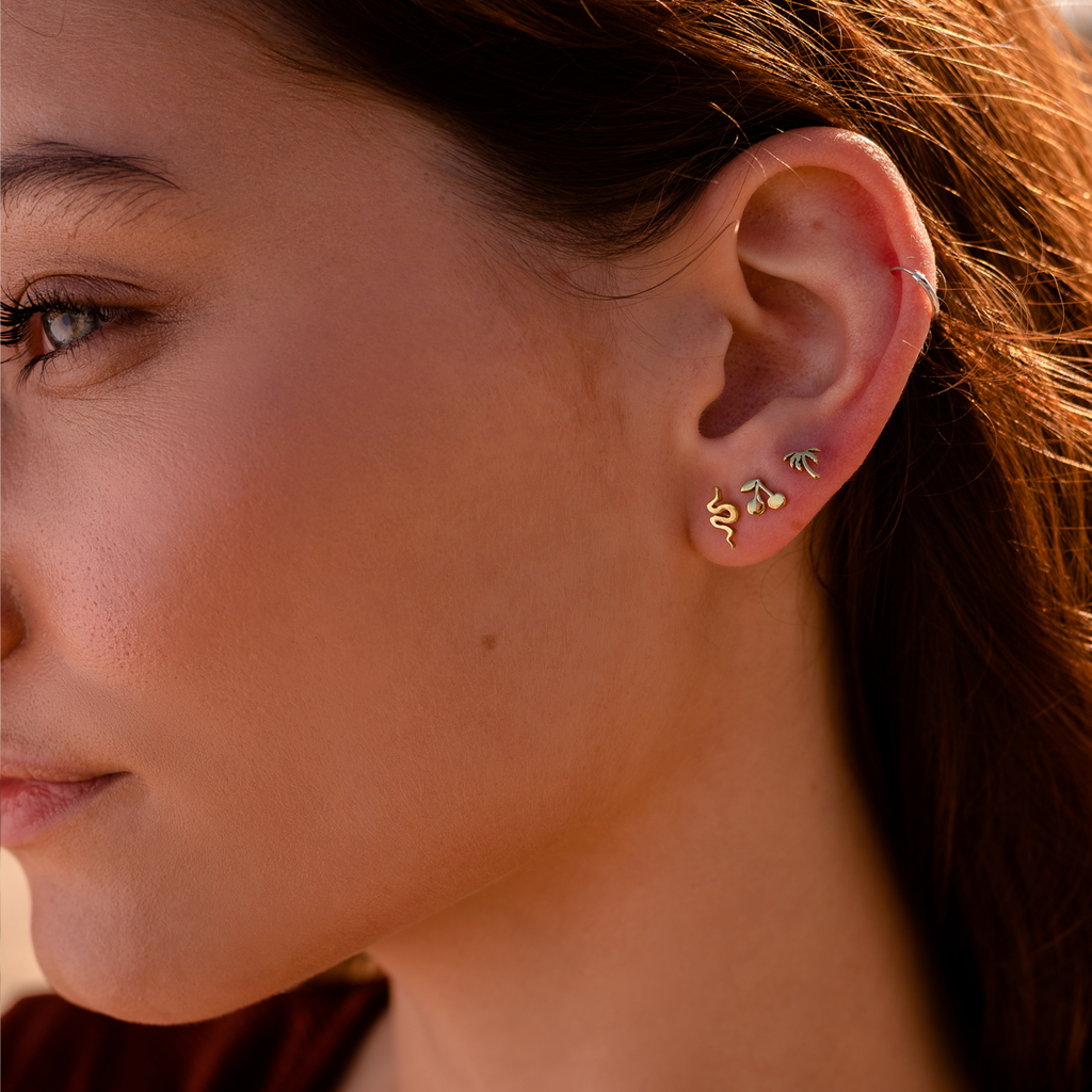 Tiny Cherry Studs
