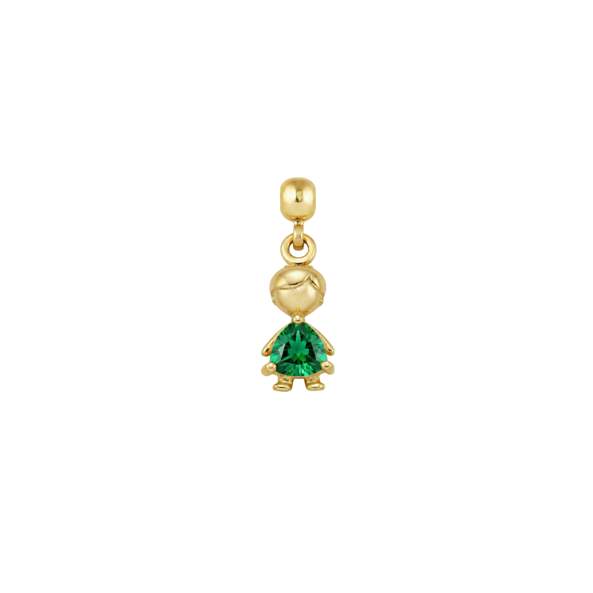 Boy Birthstone Gold Plated Charm