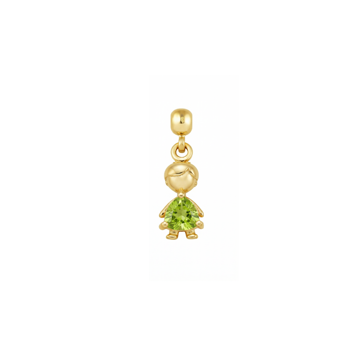 Boy Birthstone Gold Plated Charm