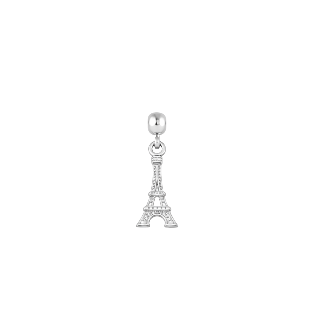 Eiffel Tower Silver Charm