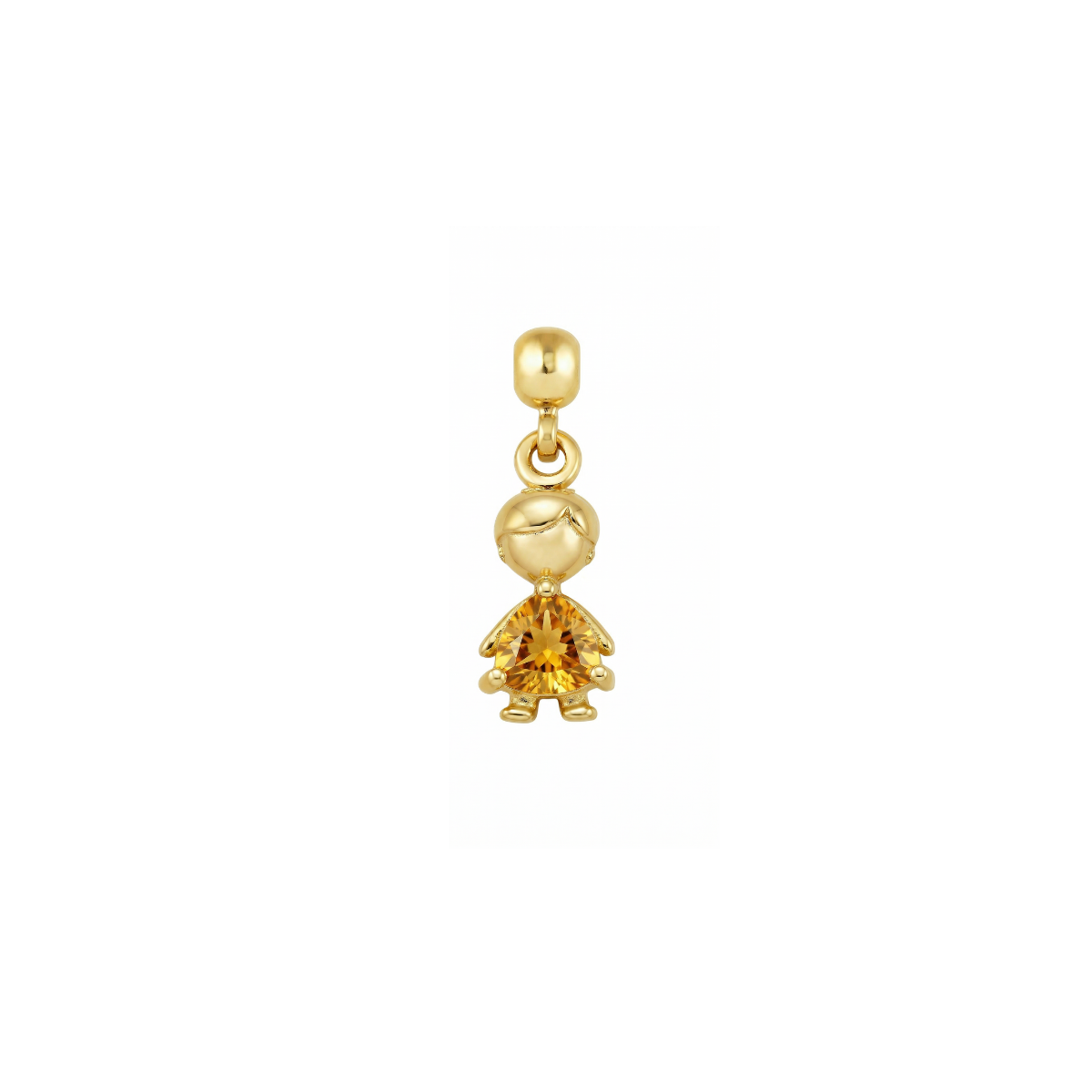 Boy Birthstone 9ct Gold Charm