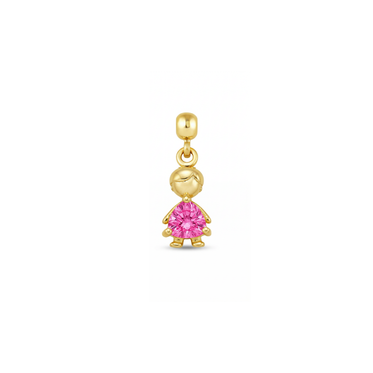 Boy Birthstone Gold Plated Charm