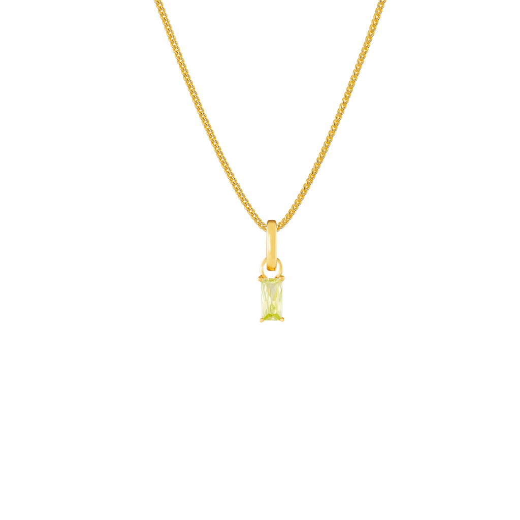 August Birthstone Gold Plated Clip Charm