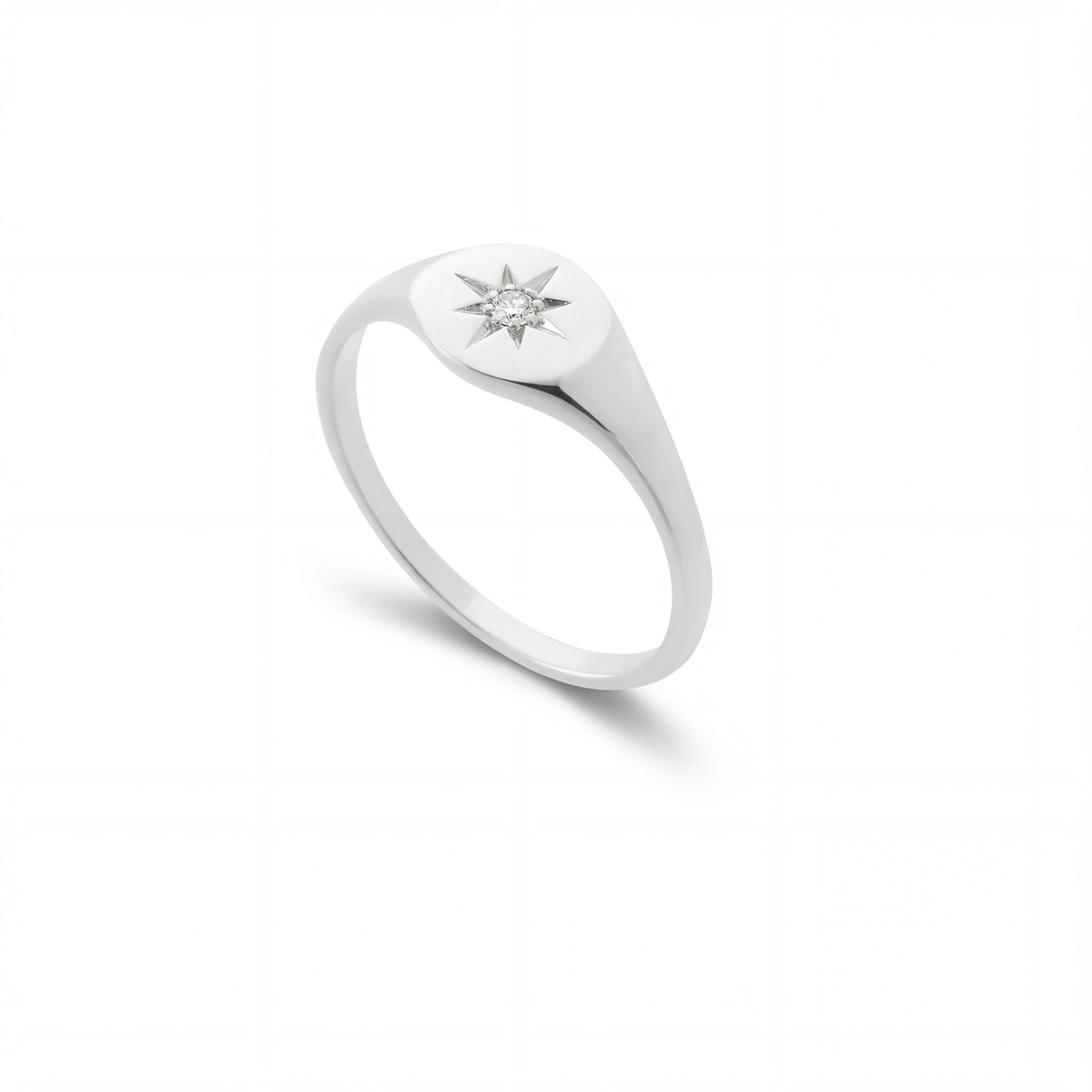 Mini Birthstone Signet Ring