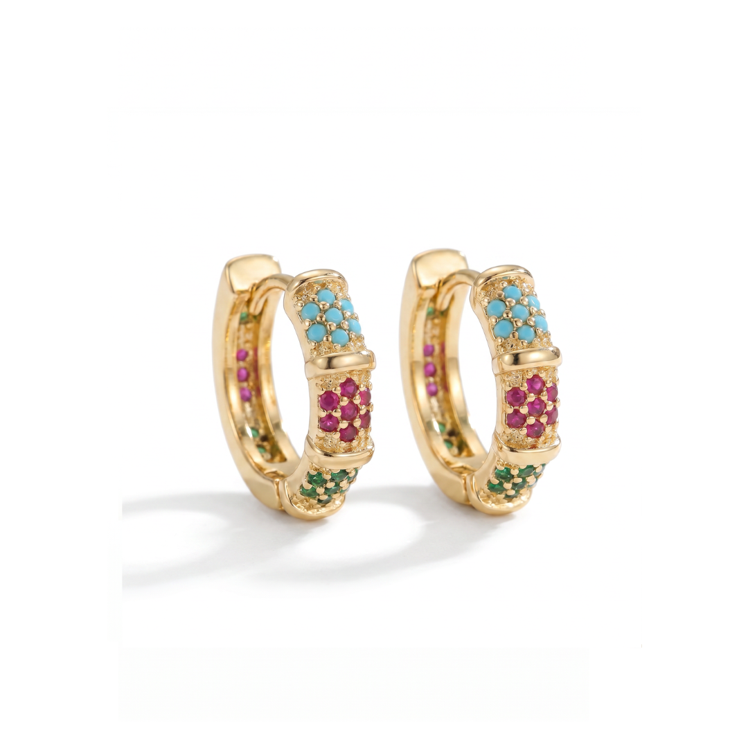 Rio Gold Plated Hoops