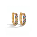 Glitter Gold Plated Hoops