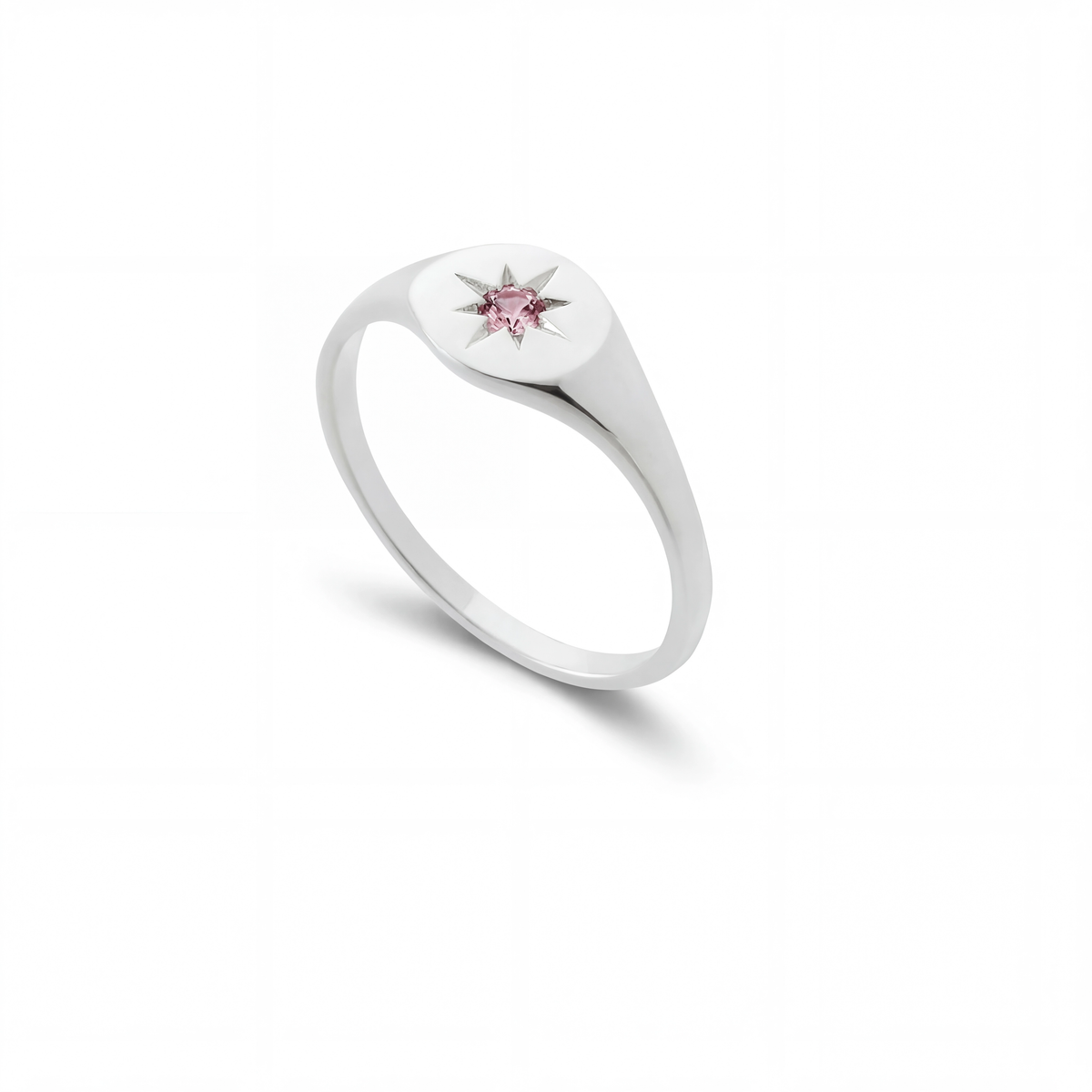 Mini Birthstone Signet Ring