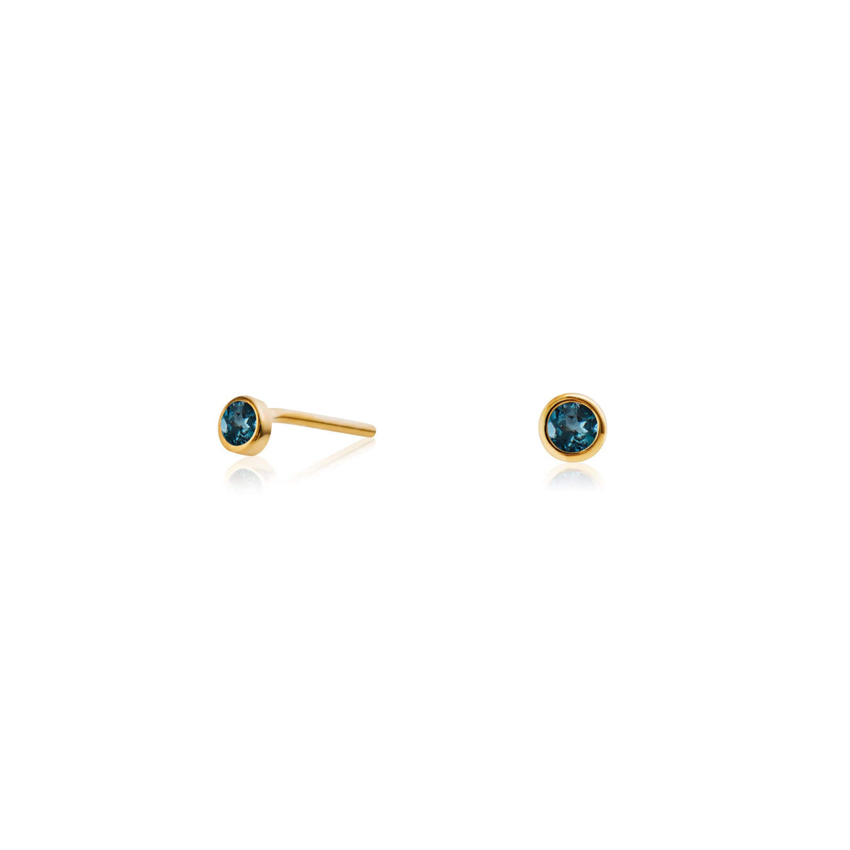 Zia Rise Midnight Gold Studs