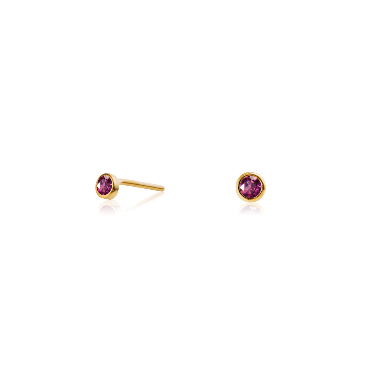 Zia Rise Midnight Gold Studs