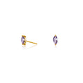 Maya Midnight Gold Studs