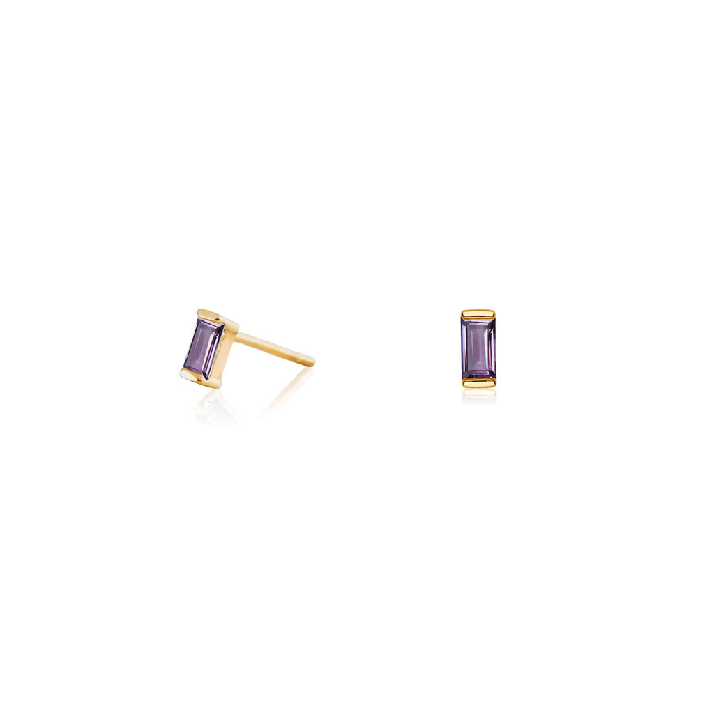 Ria Midnight Gold Studs