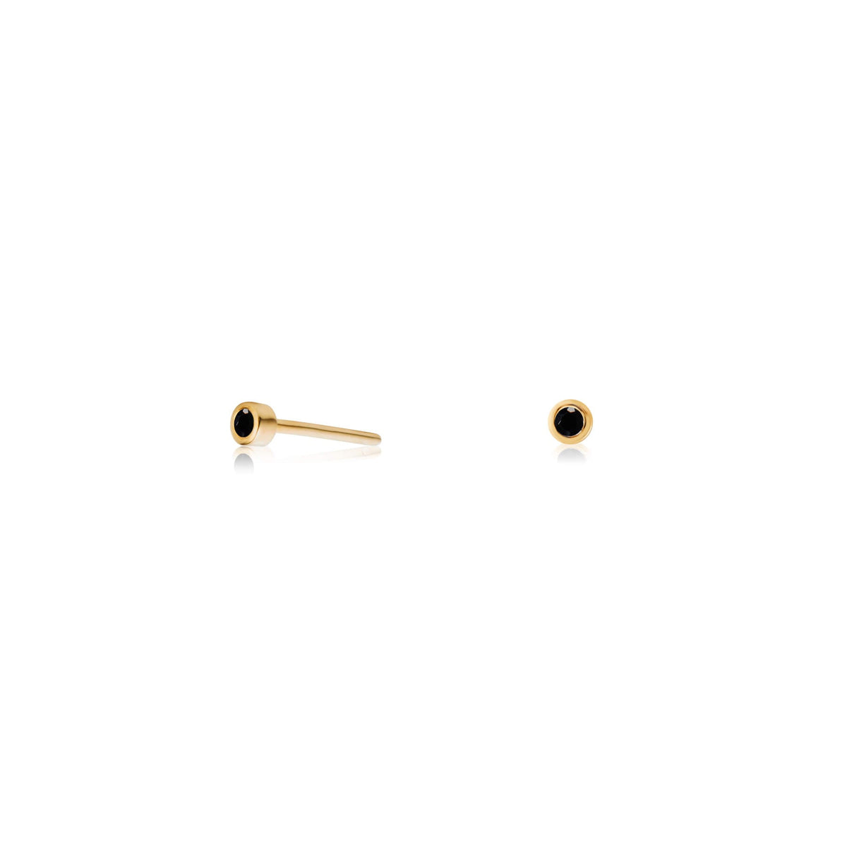 Zia Midnight Gold Studs