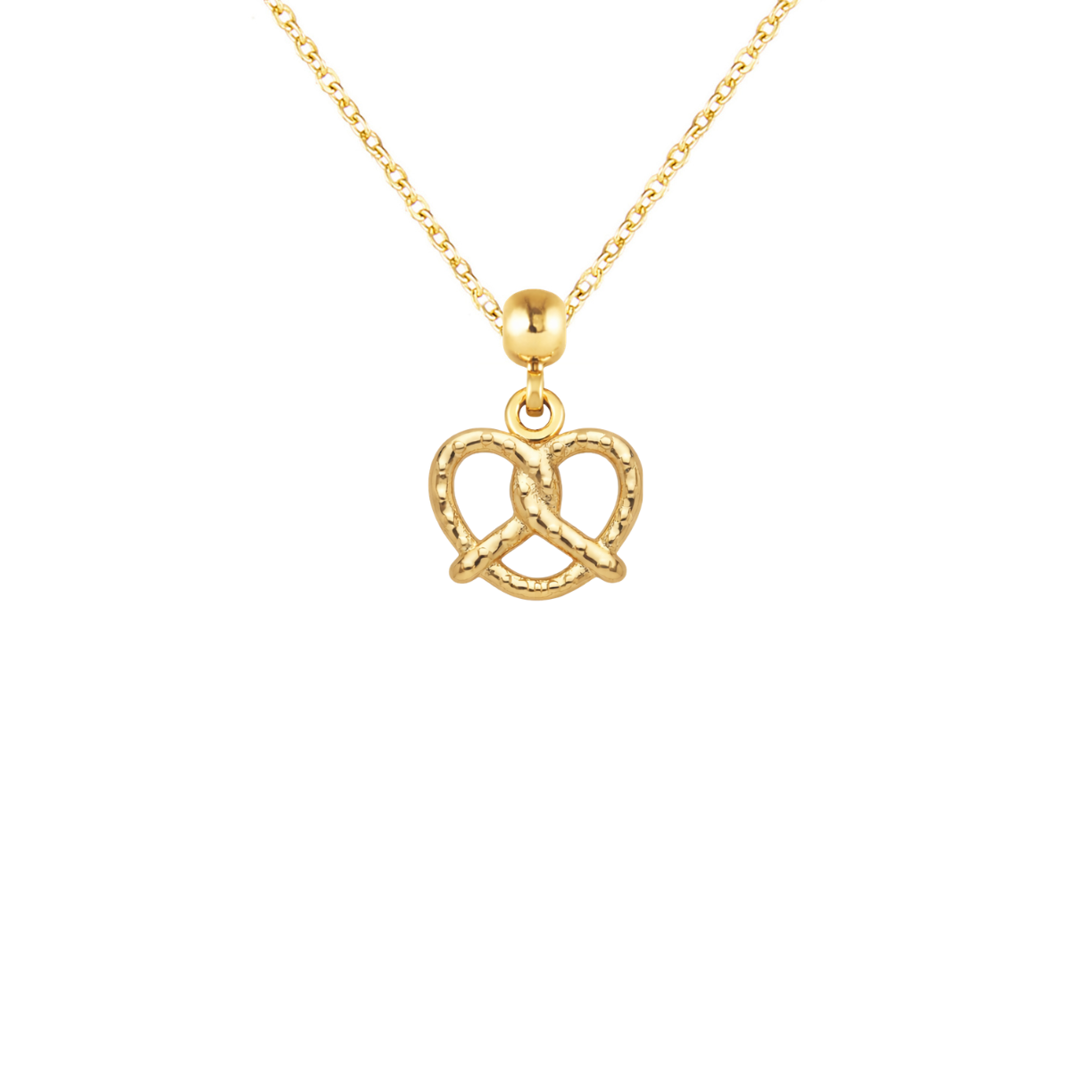 Pretzel 9ct Gold Charm