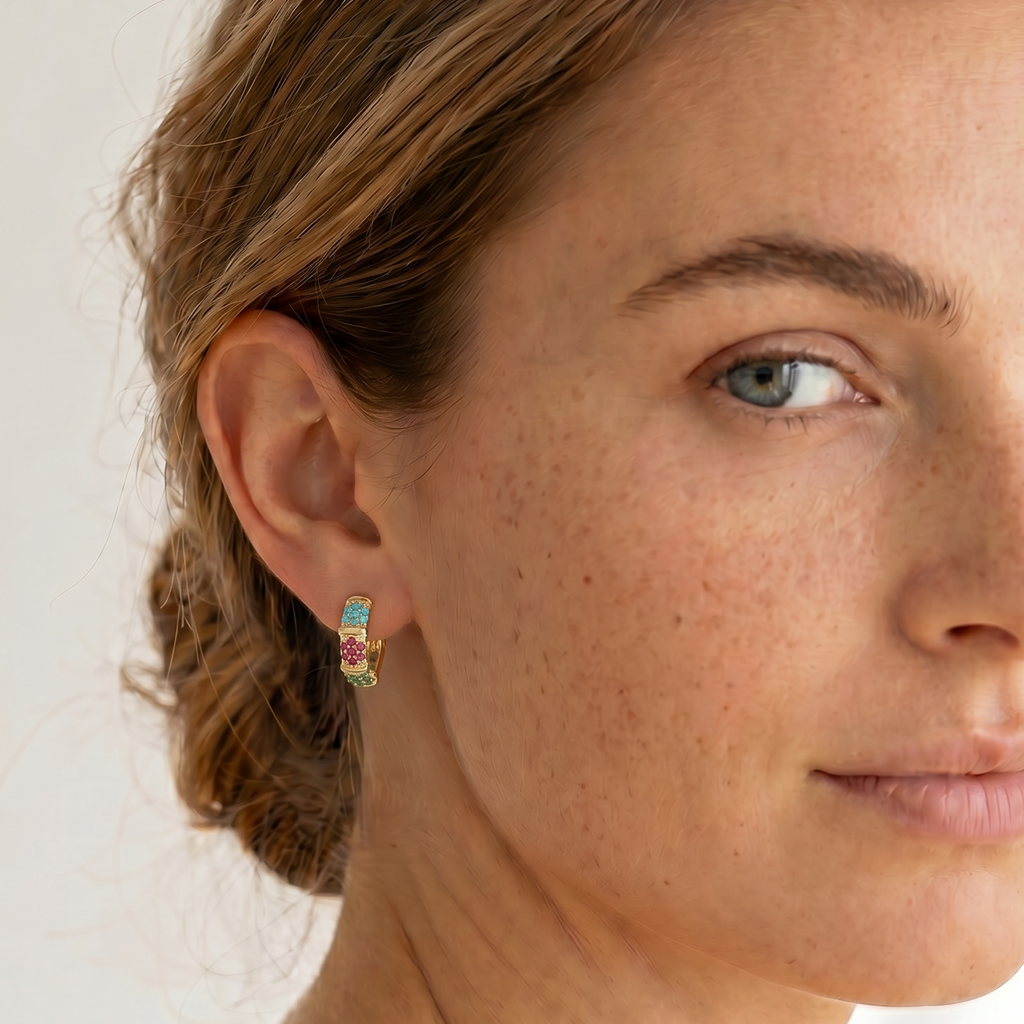 Rio Gold Plated Hoops