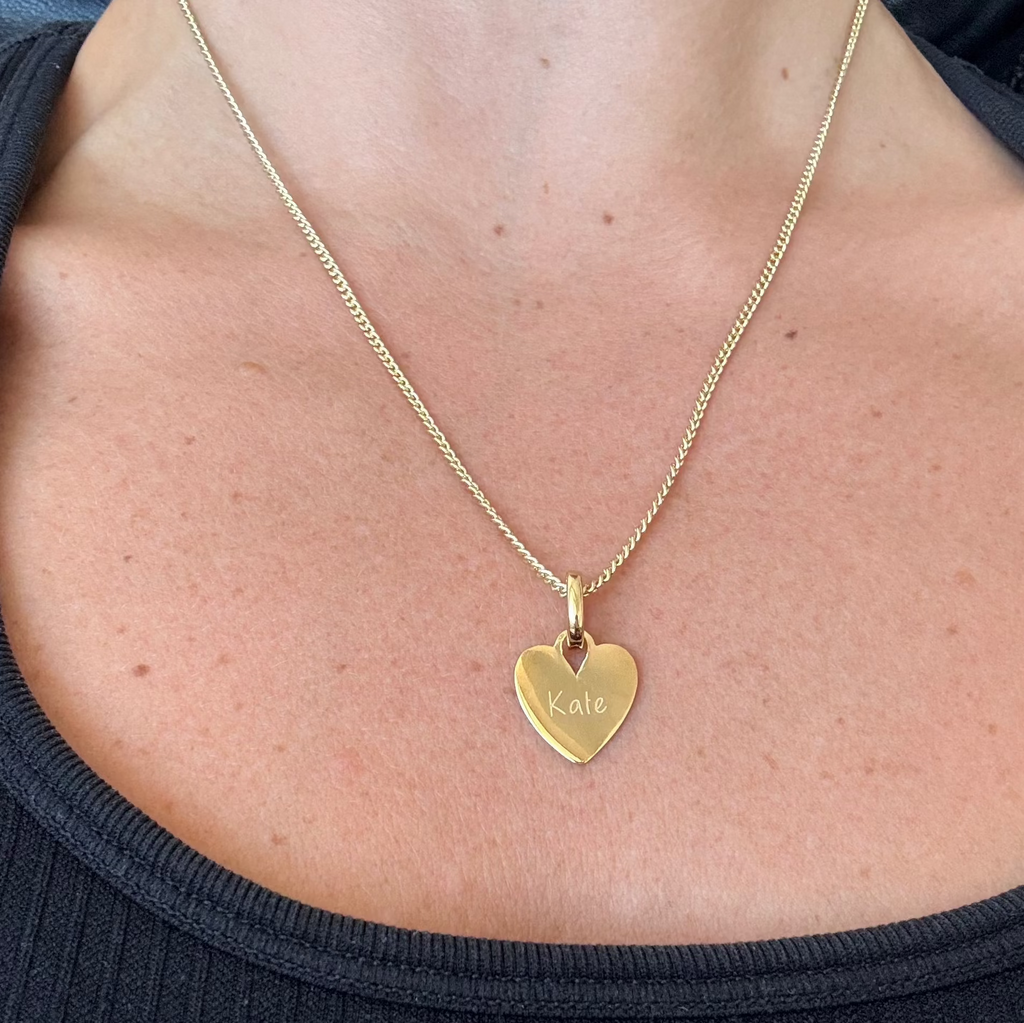 Birthstone Heart Silver Clip Charm Paperclip Necklace