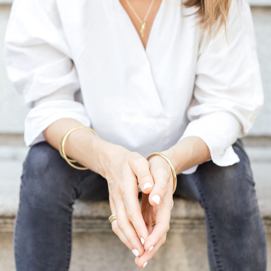 Thick Round Bangle