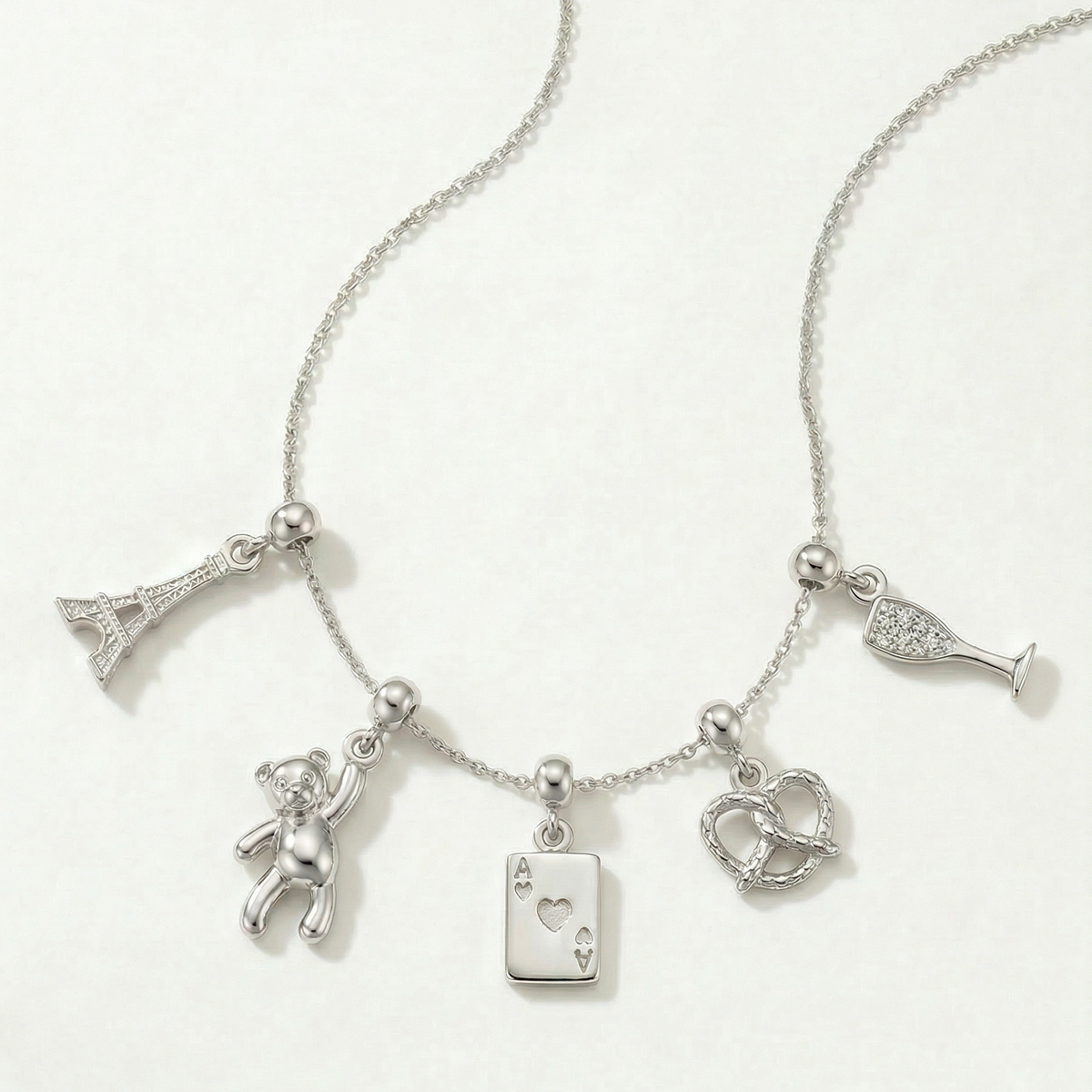 Eiffel Tower Silver Charm