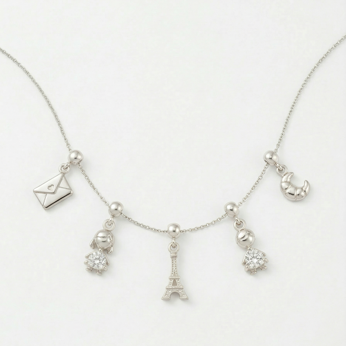 Boy Birthstone Silver Charm