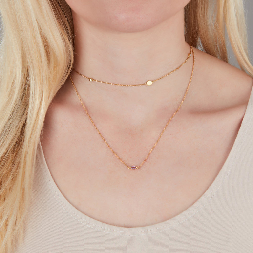 Maya Midnight Silver Necklace