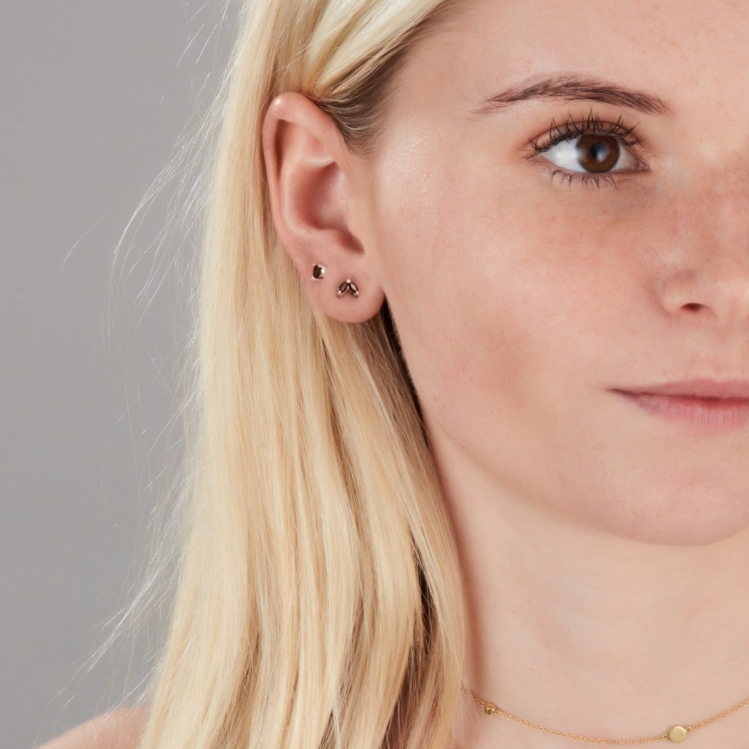 Ava Shine Silver Studs