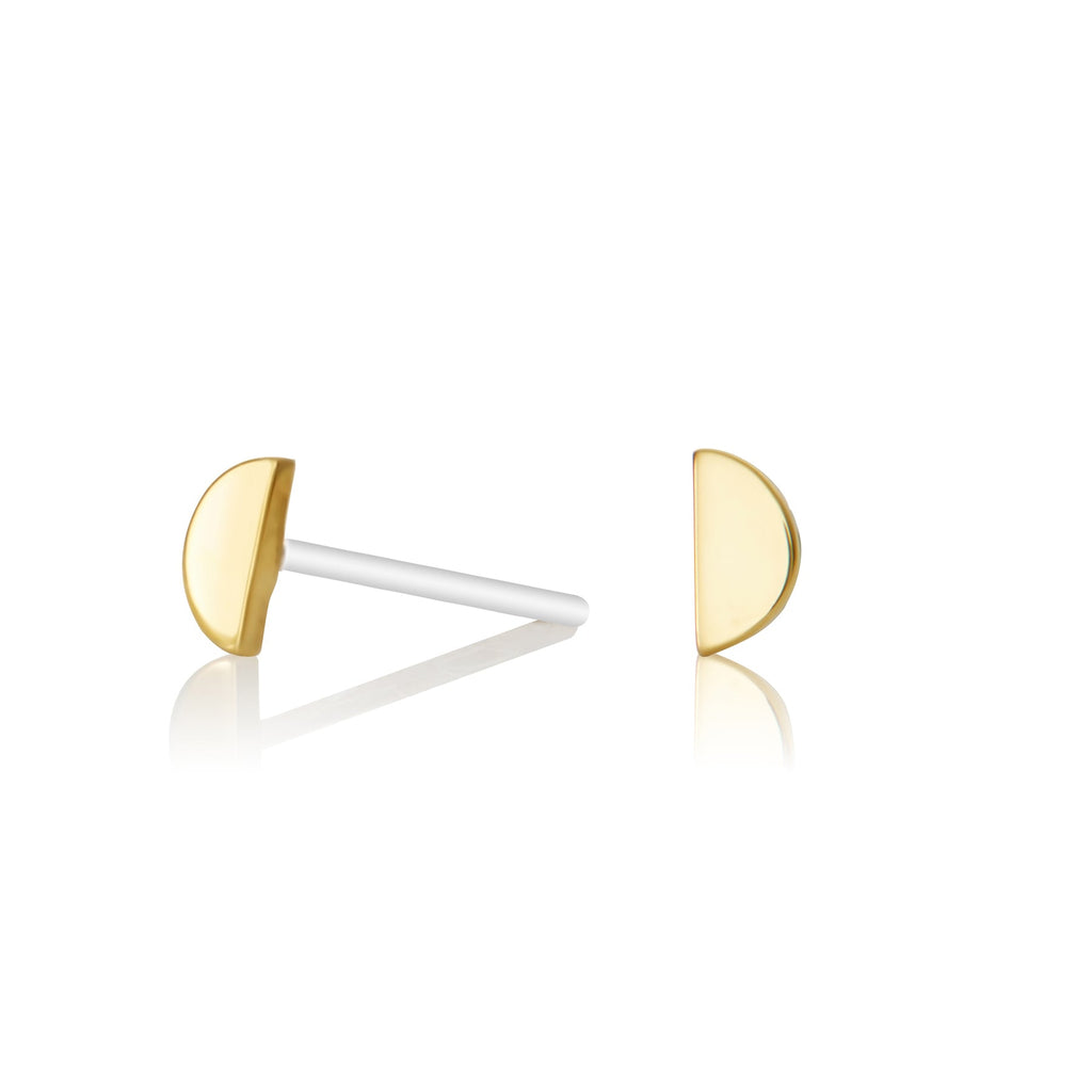 Tiny Semi Circle Studs