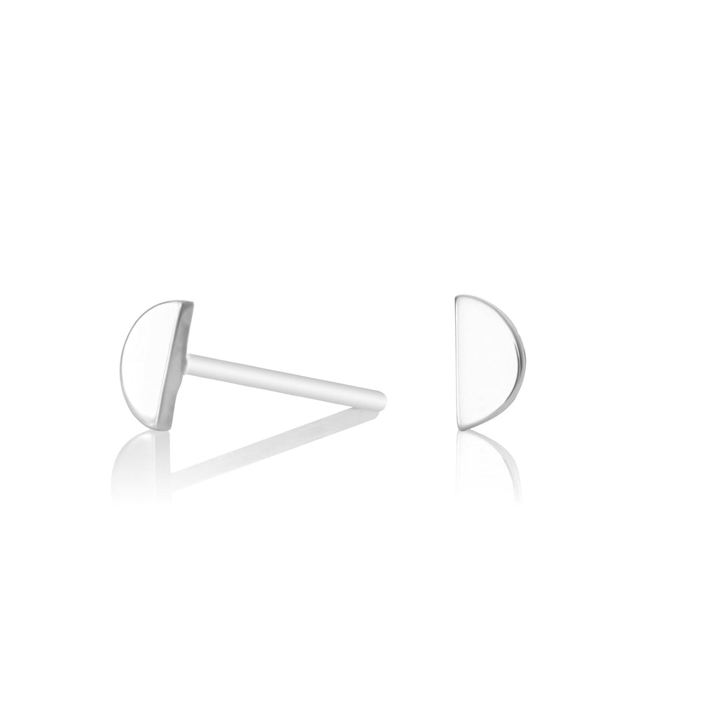 Tiny Semi Circle Studs