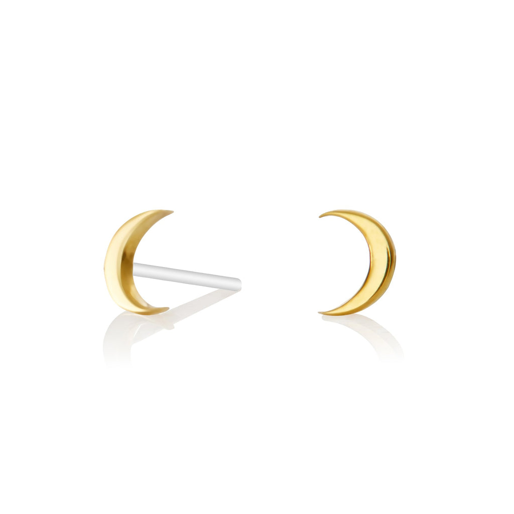 Tiny Moon Studs