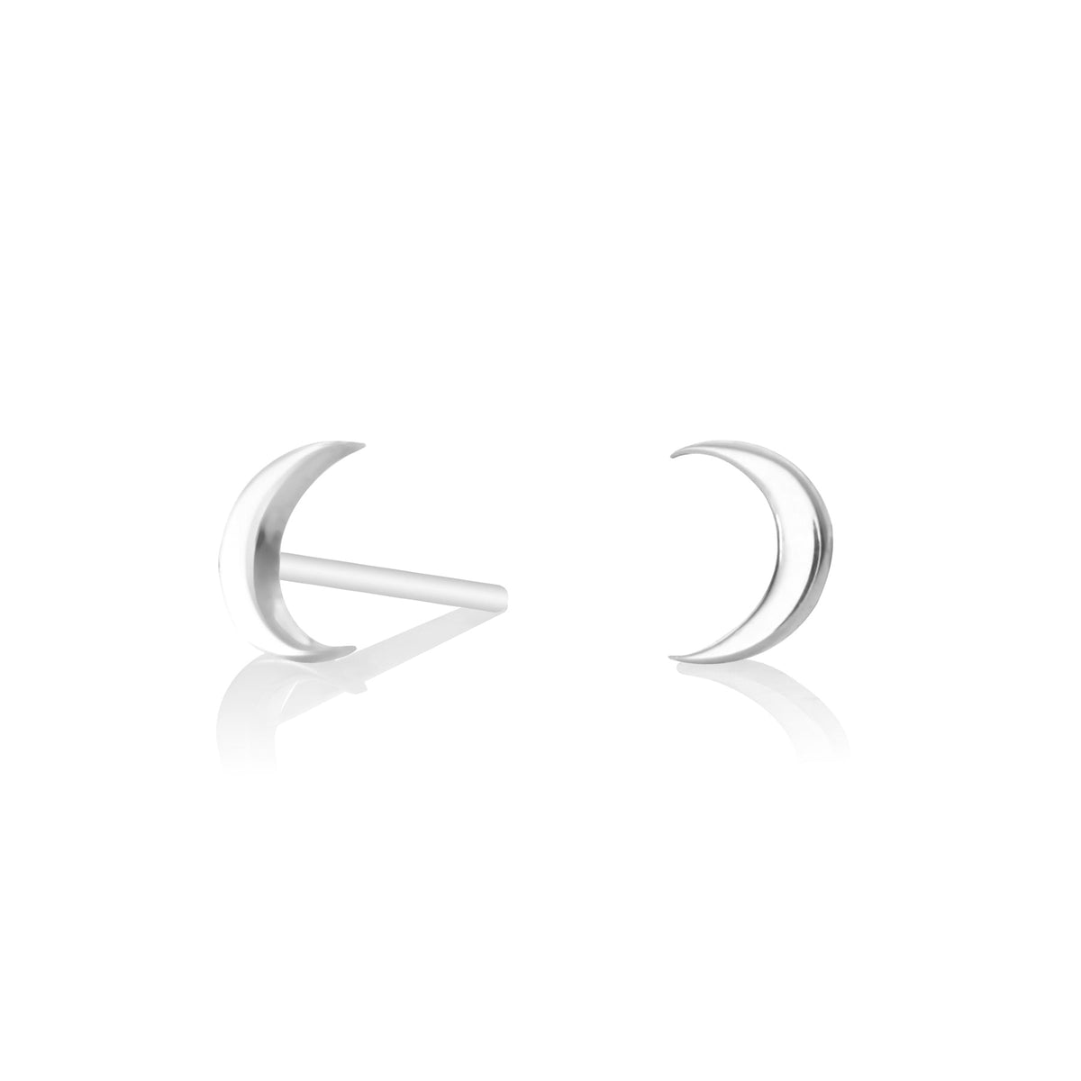 Tiny Moon Studs