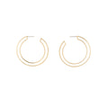 Circle Frame Brass Hoops | Circle Frame Brass Hoops | ORA Jewellery