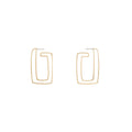 Rectangle Frame Brass Hoops