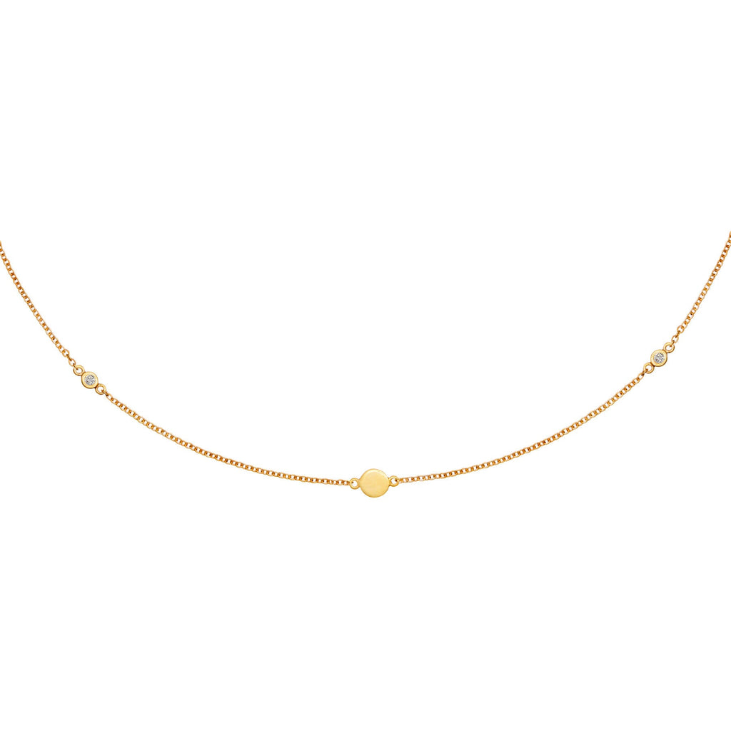 Skara Gold Gem Necklace
