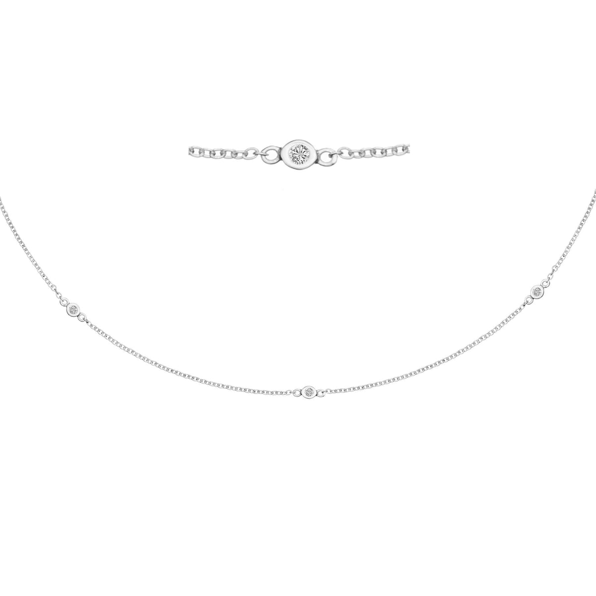 Zia Trio Silver Necklace