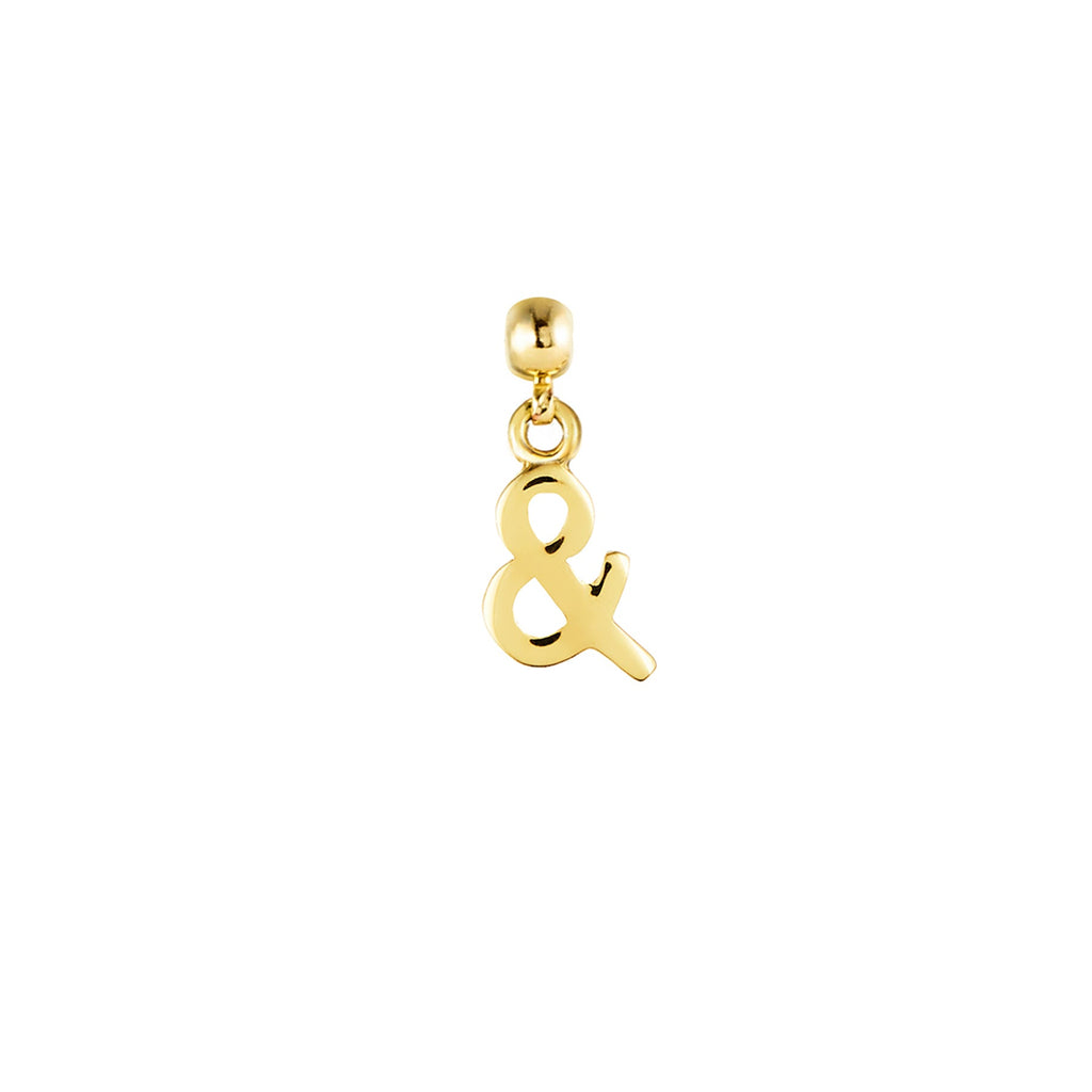Ampersand 9ct Gold Charm
