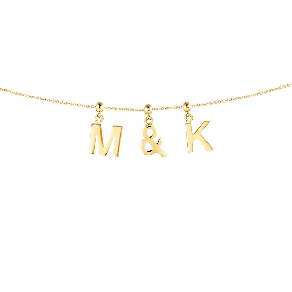 Ampersand 9ct Gold Charm