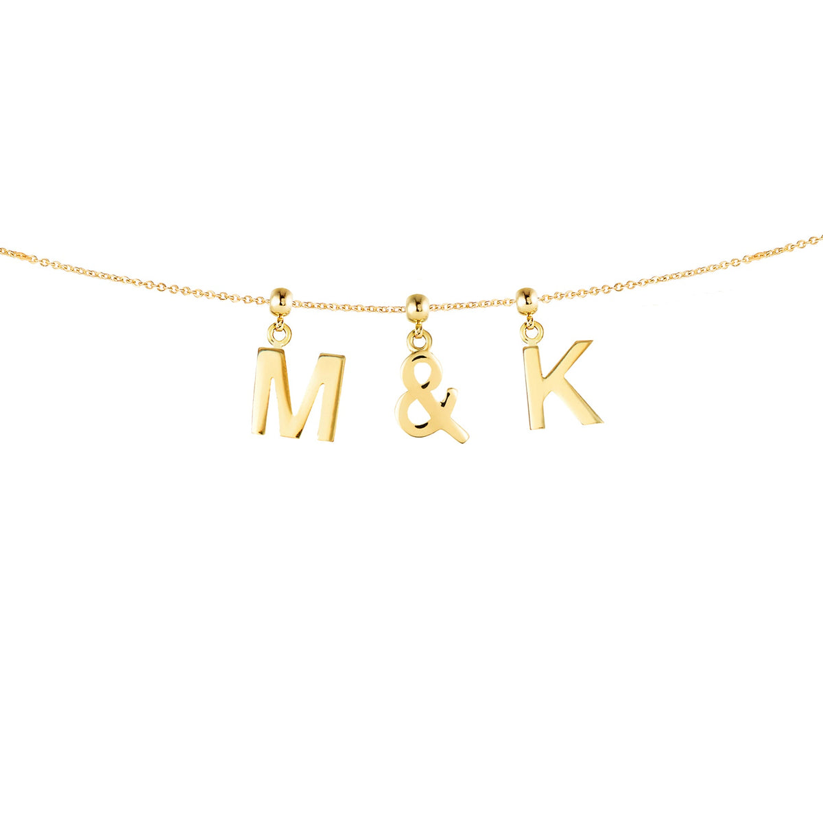 Ampersand 9ct Gold Charm