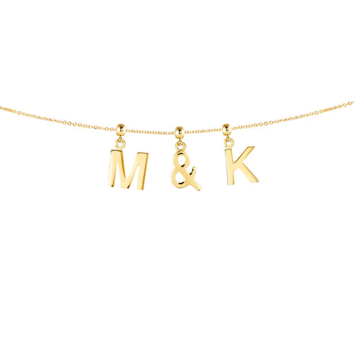 Ampersand 9ct Gold Charm
