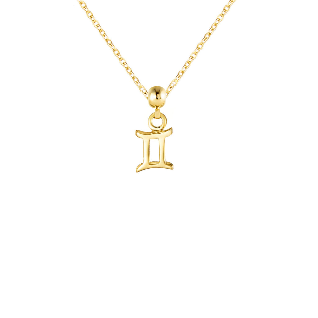 Gemini 9ct Gold Charm