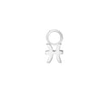 Pisces Silver Single Hoop Charm