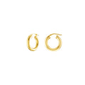 Chunky Gold Plated Hoops