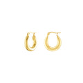 Bold Gold Plated Hoops