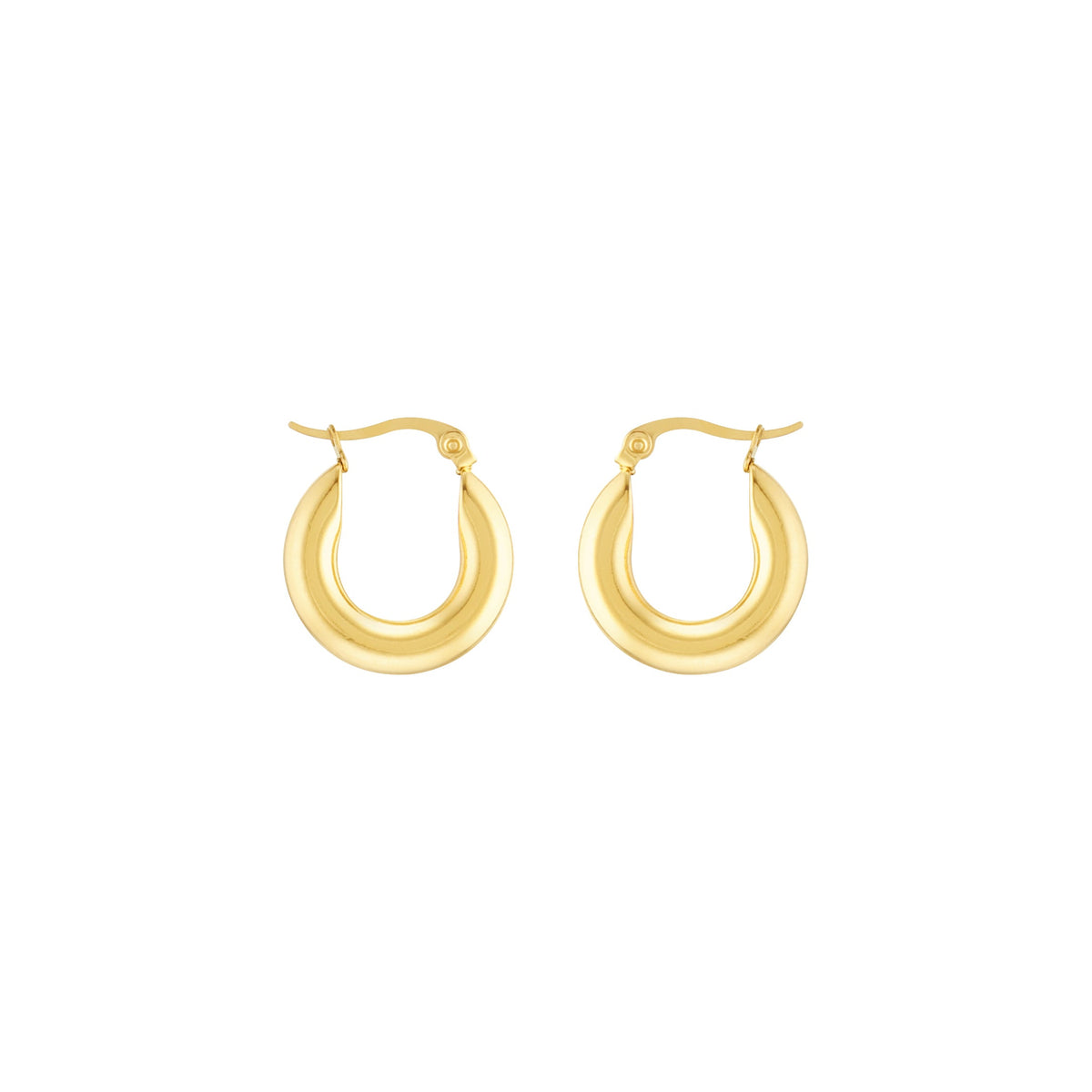 Bold Gold Plated Hoops