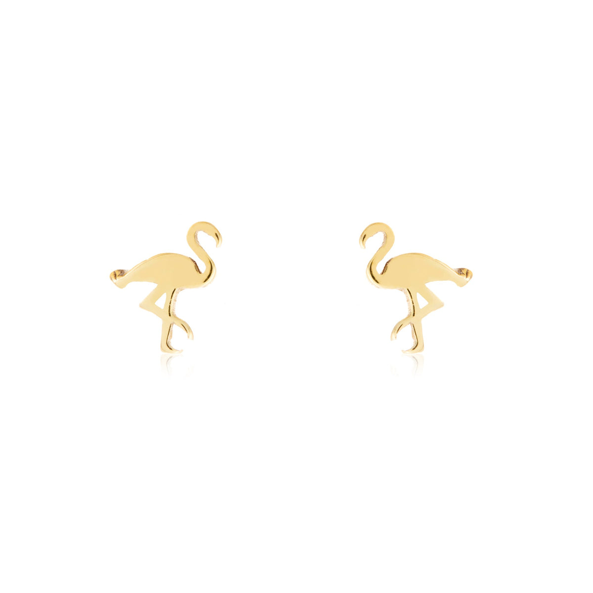 Tiny Flamingo Studs